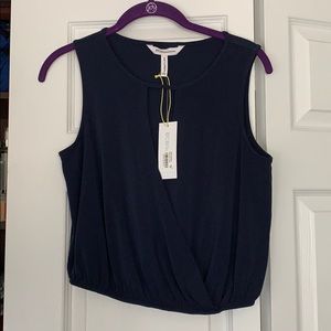 Blue cropped tank
